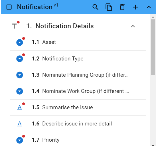 Notification Pre-Populated Checklist