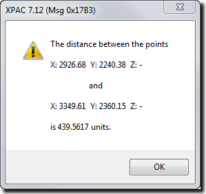 Measure Distance Calculation