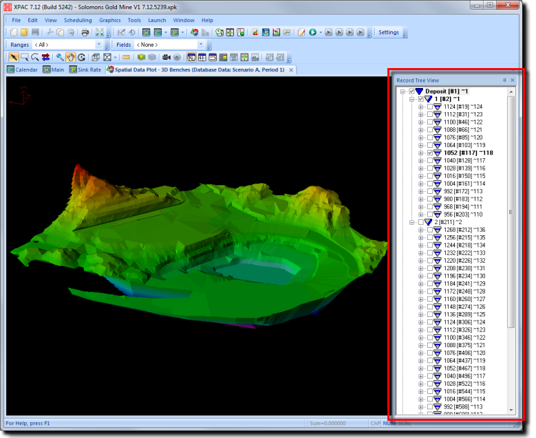 Spatial Data Plot Window - Guide Diamonds - Docking Views - 3