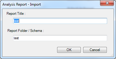 analysis report import dialog - november 2011