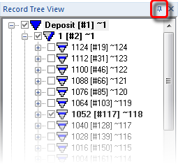 Spatial Data Plot Window - Pushpin button