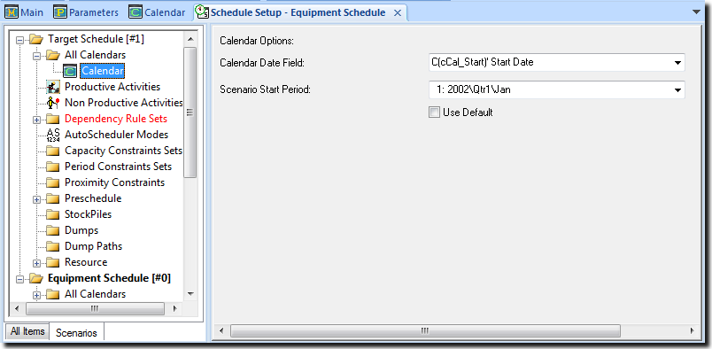 assigning calendar data