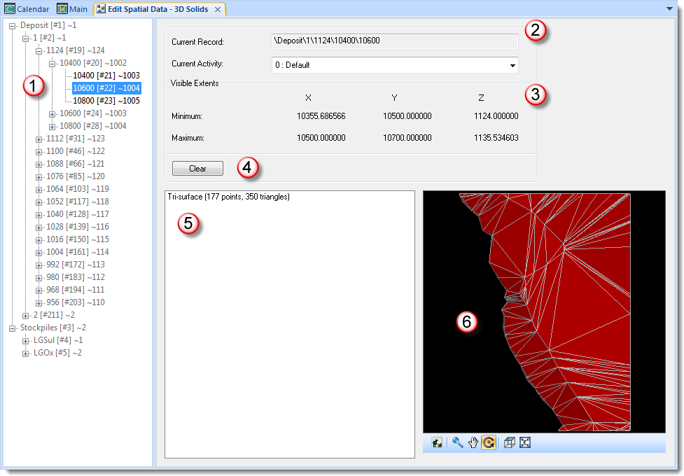 Edit Spatial Data Window