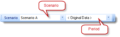 Scenario Toolbar - Drop-down callouts