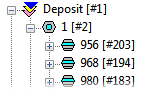 Database options - Display record number in structure (selected)