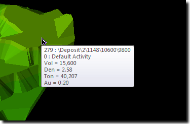 3D Scene - Tooltip - Data Fields