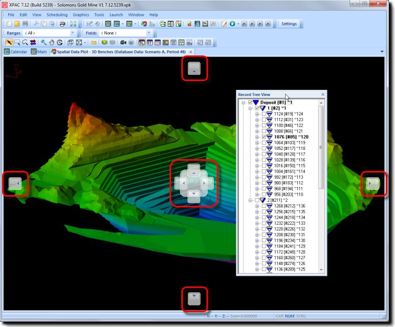 Spatial Data Plot Window - Guide Diamonds - Floating Views