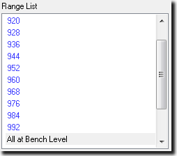 Range List Pane