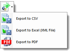 Analysis Report Toolbar - Export To