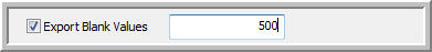 export blank values